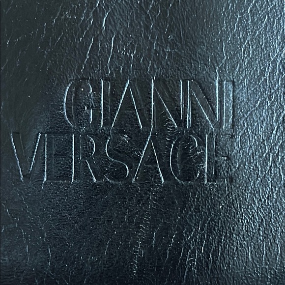 Versace Baroque Sunburst Black and Gold Tote Bag - Picture 4 of 17